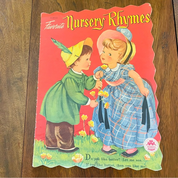 Vintage 1940s-50s Children's Picture Books - Oversized Cloth Linen - Merrill Co. - Picture 7 of 16